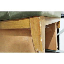 Load image into Gallery viewer, Thomasville Fabric Sofa with Storage Seats Green
