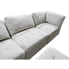 Load image into Gallery viewer, Thomasville Tisdale 6-piece Fabric Sectional with Storage Ottoman Light Grey
