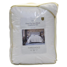 Load image into Gallery viewer, Threshold Faux Fur Box Stitch Comforter Set King - White
