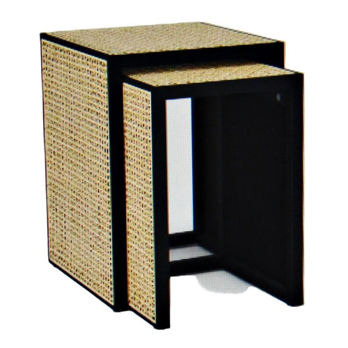 Threshold Nesting Accent Table Black/Natural
