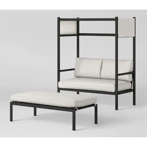 Threshold Ryegate 4' Daybed & Ottoman Mini Patio Lounge Set