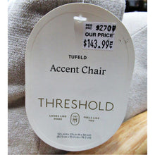 Load image into Gallery viewer, Threshold Tufeld Wood Armchair Beige-Liquidation Store
