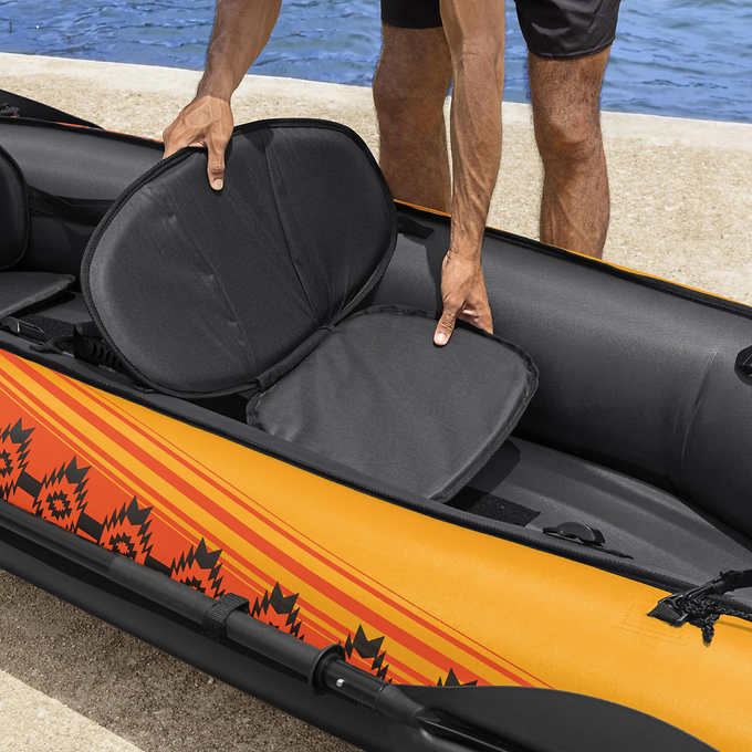 Tobin Sports Wavebreak Inflatable 2person Kayak Set Liquidation Nation