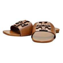 Load image into Gallery viewer, Tory Burch Women&#39;s Ines Goat Leather Flat Sandal Slide US 10M Tan

