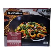 Load image into Gallery viewer, Tramontina Carbon Steel Wok 16in.
