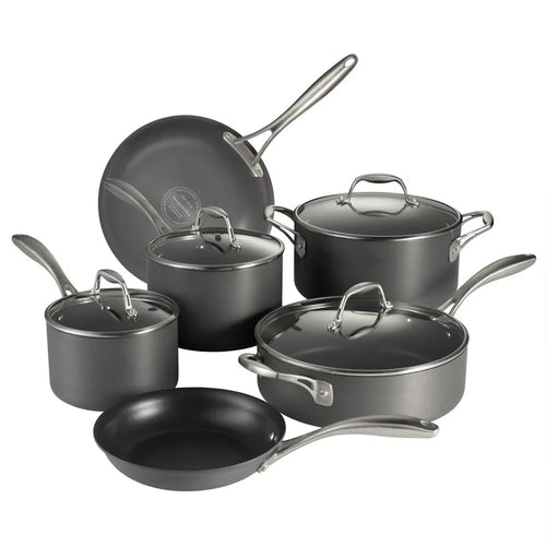 Tramontina Hard Anodized Cookware Set, 10-piece