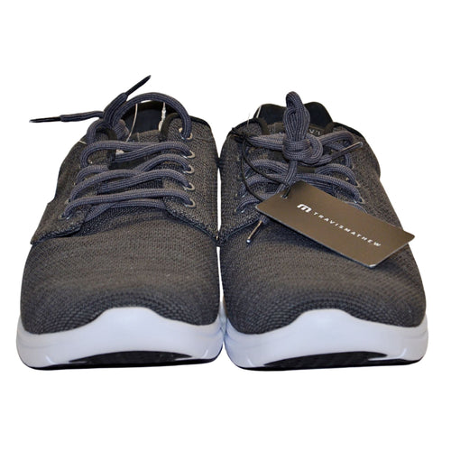 Travis Mathew Men's The Daily 2 Knit Lace up Shoes US11 - Heather Grey Pinstripe