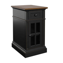 Load image into Gallery viewer, Tresanti Nathaniel Black Side Table with Power-Liquidation Store
