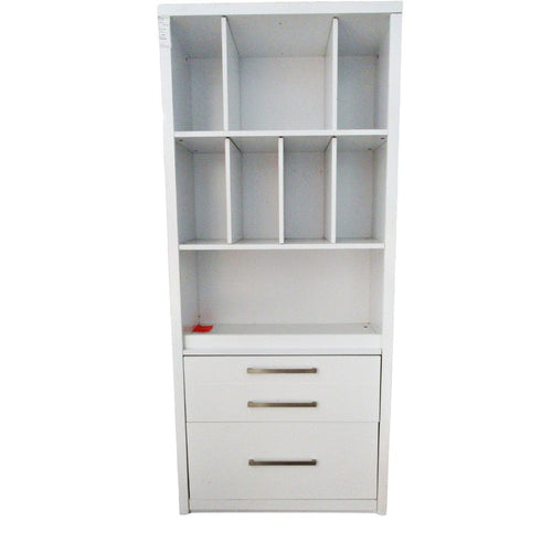 Tresanti Prescott Bookcase with Customizable Storage White