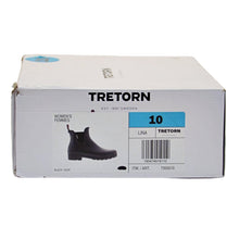 Load image into Gallery viewer, Tretorn Women&#39;s Chelsea Lina Waterproof Block Heel Slip on Rain Boots 10 M Black
