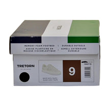 Load image into Gallery viewer, Tretorn Women&#39;s Court Shoe White with taupe US9 Regular
