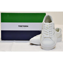 Load image into Gallery viewer, Tretorn Women&#39;s Court Shoe White with taupe US9 Regular
