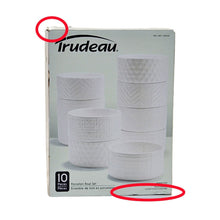 Load image into Gallery viewer, Trudeau - 10 Piece Porcelain Bowl Set - White-Liquidation Store
