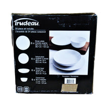 Load image into Gallery viewer, Trudeau Porcelain Dinnerware Set 24 Piece-Liquidation
