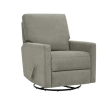 Load image into Gallery viewer, True Innovations Paxley II Grey Fabric Swivel Glider Recliner
