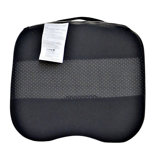 Type S Memory Foam Seat Cushion Non Slip Molded Fit Gel Technology Black