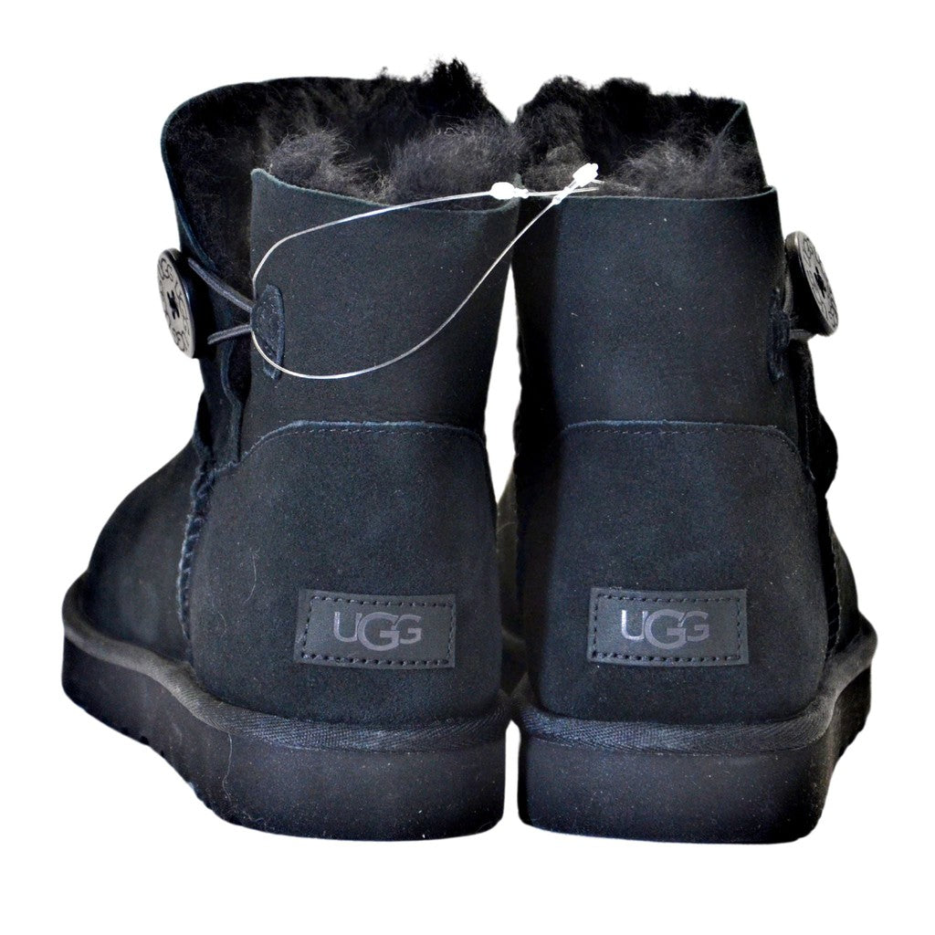 UGG Mini Bailey Button II 10 Black Liquidation Nation