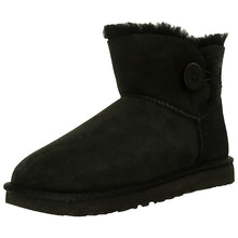 Load image into Gallery viewer, UGG Mini Bailey Button II 10 Black
