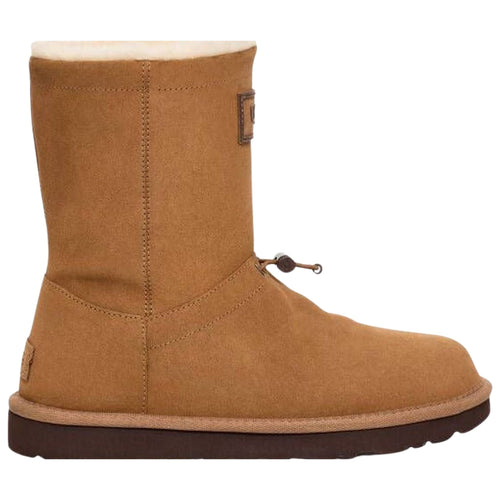 UGG Women's Classic Short Toggler Suede Classic Boots in Brown, Size 8