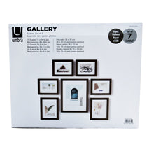 Load image into Gallery viewer, Umbra Gallery Set of 7 Frames Aged Walnut
