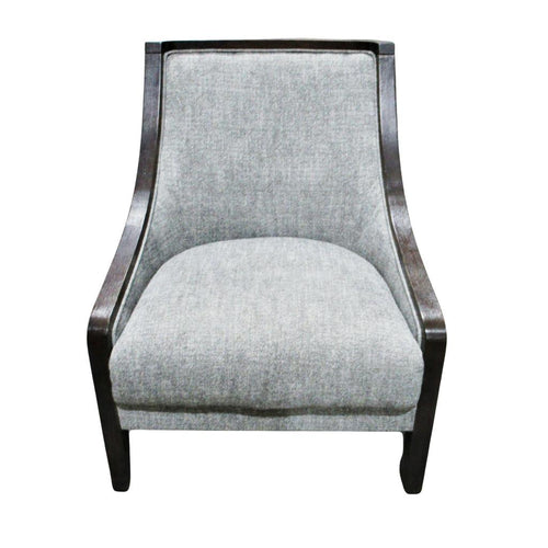 Unbranded Accent Chair with Wood Trim Brown