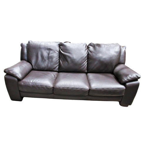 Unbranded Leather Sofa and Loveseat Brown