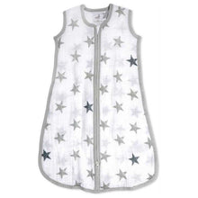 Load image into Gallery viewer, Adent by aden &amp; anais Sleeping Bag Gray Stars Medium 6-12M
