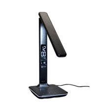 Load image into Gallery viewer, OttLite Executive LED Desk Lamp with USB Charging Port Black
