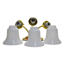 Load image into Gallery viewer, Progress Lighting 3 Light Bracket with White Opal Glass Polished Brass
