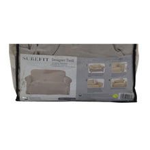 Load image into Gallery viewer, SureFit Designer Twill Loveseat Slipcover Linen
