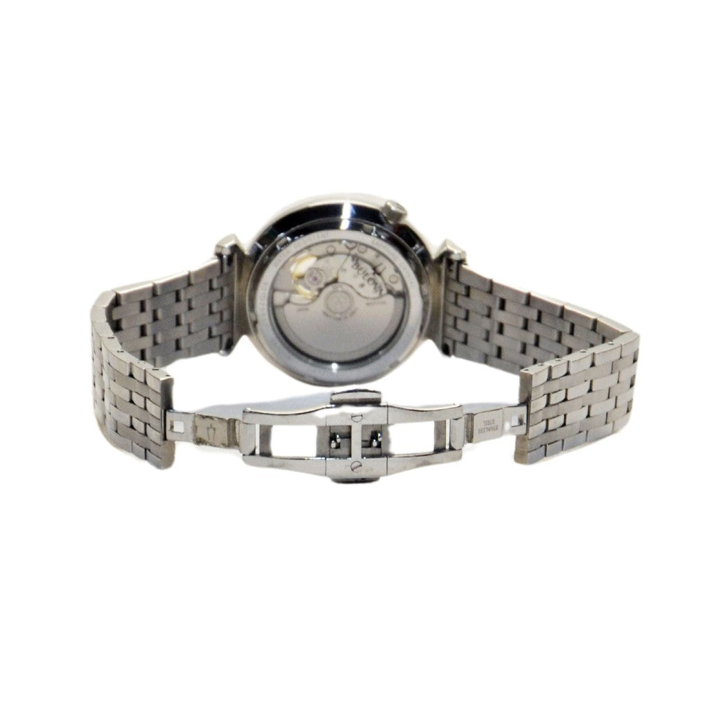 Bulova Men's Classic Regatta Slim Automatic Watch Silver-Tone