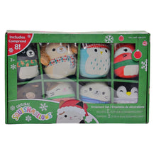 Load image into Gallery viewer, Squishmallows 8 piece Christmas Ornament Set
