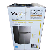 Load image into Gallery viewer, Whirlpool 3.1 cu ft Mini Refrigerator Stainless Steel WH31S1E
