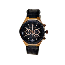 Load image into Gallery viewer, Maserati Men’s Stile Black Dial Watch Black with Rose Gold-tone
