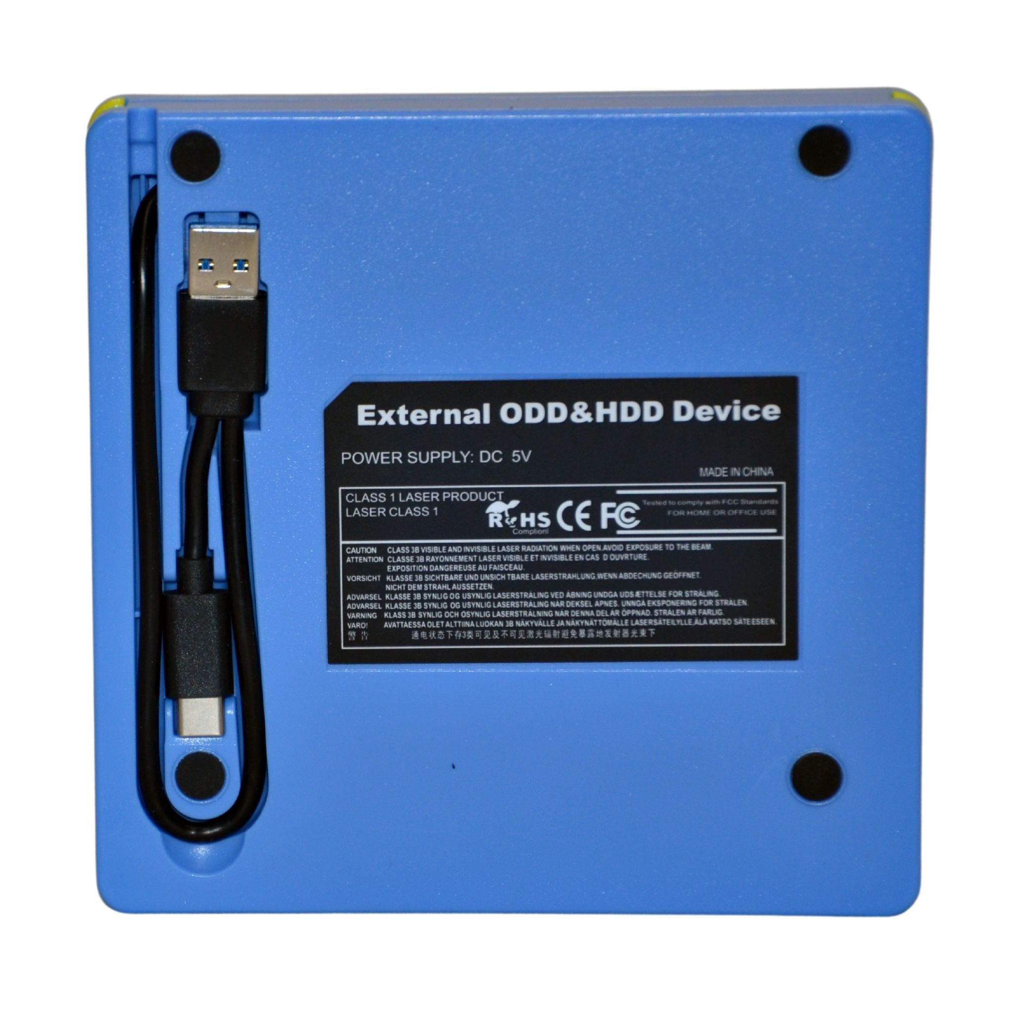 Kingbox External DVD Drive USB Type-A & C High Speed Transmission