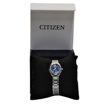 Load image into Gallery viewer, Citizen Ladies Eco-Drive Silhouette Crystal Accent Watch with Dark Blue Dial
