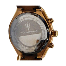 Load image into Gallery viewer, Maserati Men’s Stile Black Dial Watch Black with Rose Gold-tone
