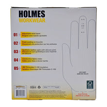 Load image into Gallery viewer, Holmes Workwear Insulated Winter Work Gloves 2 pk L - Black
