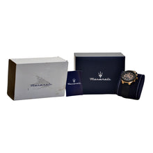 Load image into Gallery viewer, Maserati Men’s Stile Black Dial Watch Black with Rose Gold-tone
