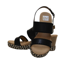 Load image into Gallery viewer, Dolce Vita Women&#39;s DV Esmaya Wedge Sandal US10M - Black-Liquidation Store
