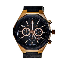 Load image into Gallery viewer, Maserati Men’s Stile Black Dial Watch Black with Rose Gold-tone
