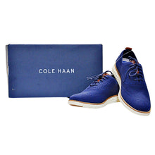 Load image into Gallery viewer, Cole Haan Men&#39;s Oxfords Flat Heel Wingtip Navy 10M
