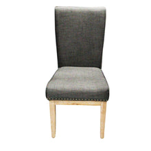 Load image into Gallery viewer, Upholstered Studded Dining Chairs Brown
