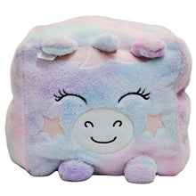 Load image into Gallery viewer, Urban Habitat Kids Cube Pouf - Rainbow Unicorn
