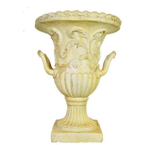 Urn - Large Cream Decorative
