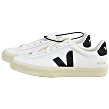Load image into Gallery viewer, VEJA Women&#39;s Campo Chromefree Leather Sneakers White/Black Size 9
