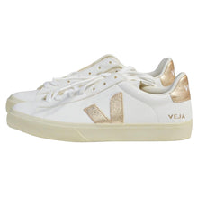 Load image into Gallery viewer, VEJA Women&#39;s Campo Classic Leather Sneakers White/Gold Size 10-Footwear-Liquidation Nation
