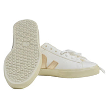 Load image into Gallery viewer, VEJA Women&#39;s Campo Classic Leather Sneakers White/Gold Size 10-Liquidation Store
