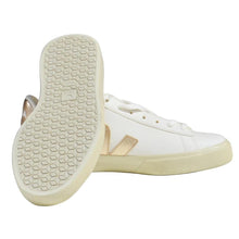 Load image into Gallery viewer, VEJA Women&#39;s Campo Classic Leather Sneakers White/Gold Size 11-Liquidation Store
