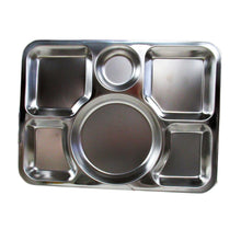 Load image into Gallery viewer, Verka Stainless Steel 6 Compartment Food Trays 4 Trays
